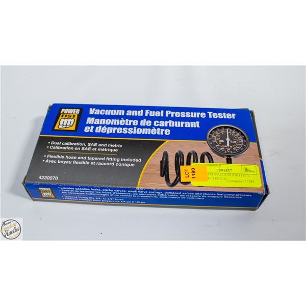 POWERFIST VACUUM AND FUEL PRESSURE TESTER