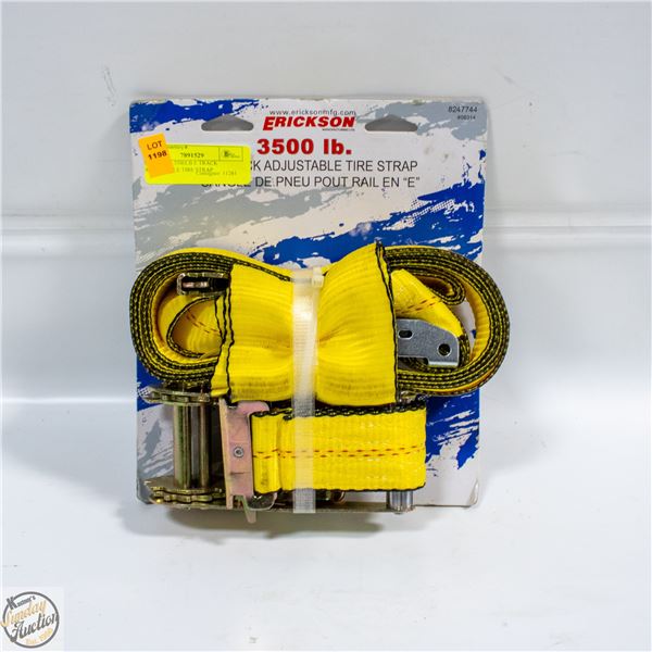 ERICKSON 3500LB E TRACK ADJUSTABLE TIRE STRAP