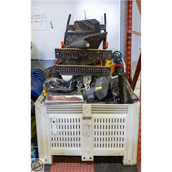 PALLET OF ESTATE TOOLS, GARAGE SURPLUS, ETC