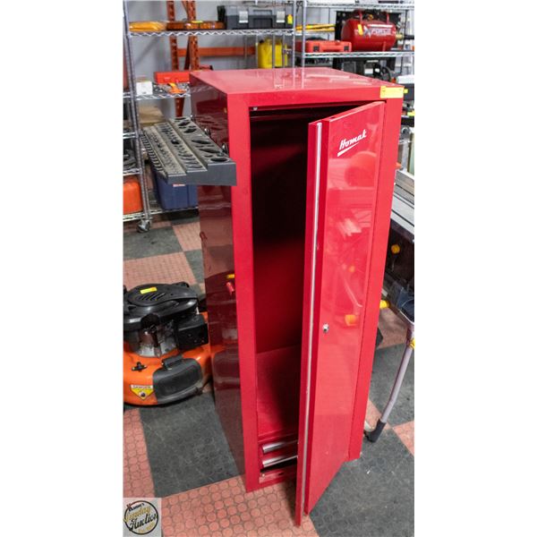 HOMAK TOOL CABINET+TOOLS IN DRAWERS *NO KEY*