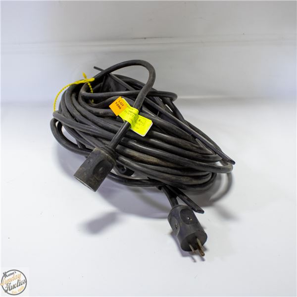 HEAVY DUTY BLACK EXTENSION CORD