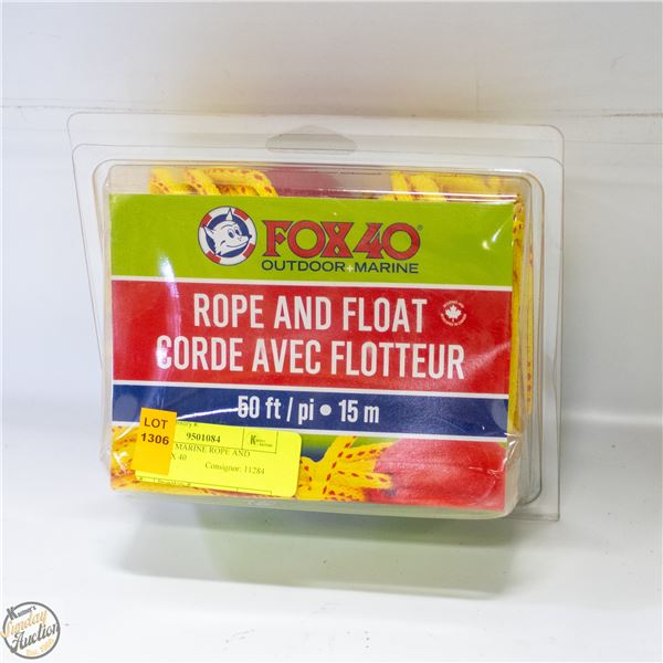 50FT OUTDOOR MARINE ROPE AND FLOAT FOX 40