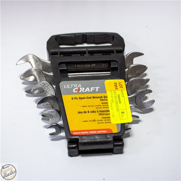 ULTRA CRAFT 6PC OPEN END WRENCH SET METRIC