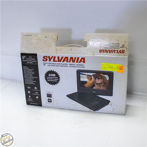 SYLVANIA 9 INCH PORTABLE DVD PLATER
