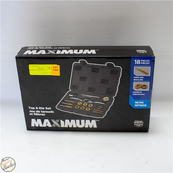 MAXIMUM TAP & DIE SET