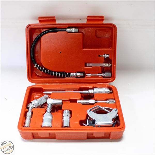 GREASE GUN ADAPTER KIT RED HARD CASE