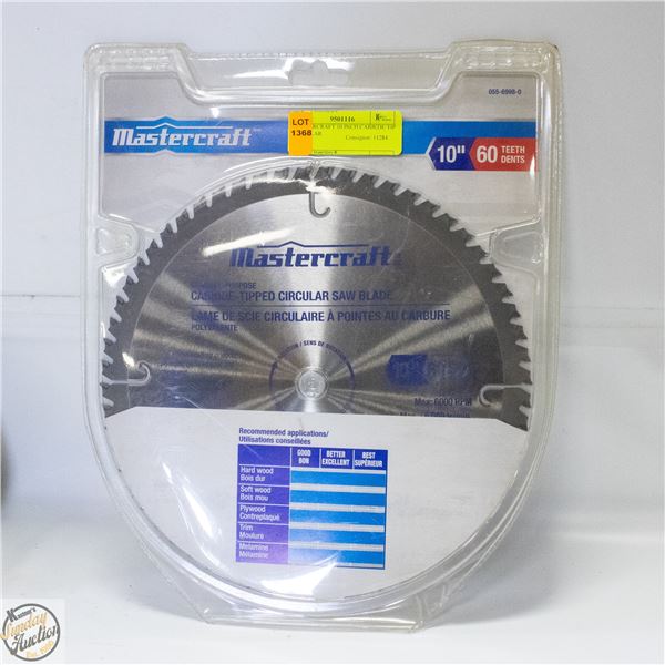 MASTERCRAFT 10 INCH CARBIDE TIP CIRCULAR