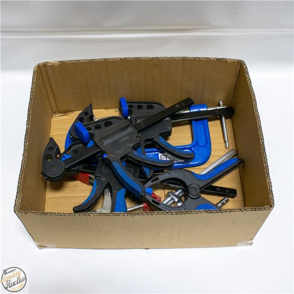 BOX W/ RACHET AND STEEL CLAMPS