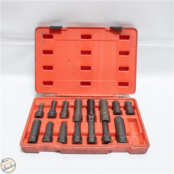 16PC WHEEL NUTS HEX HEAD HAND TOOLS KIT