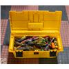 Image 1 : YELLOW TOOL BOX FILLED W/SCREW DRIVERS