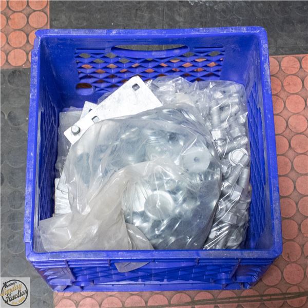 NEW GALVANIZED BOLTS AND WASHERS