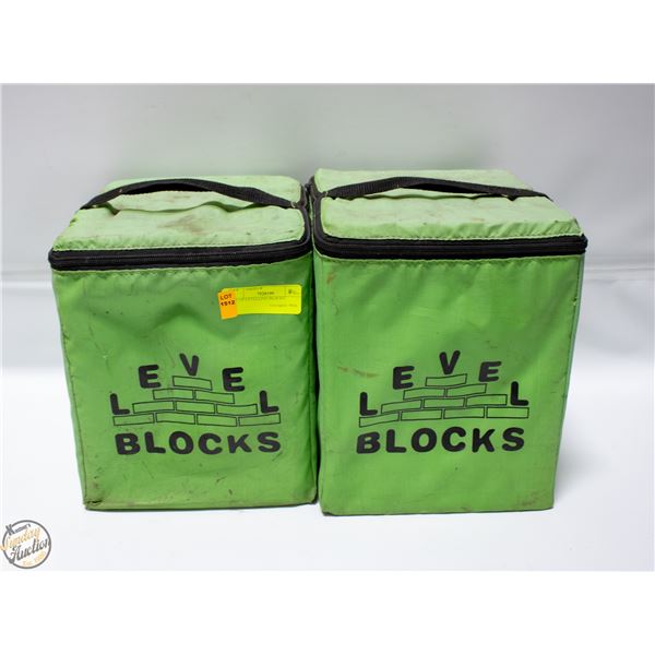 SET OF LEVELLING BLOCKS