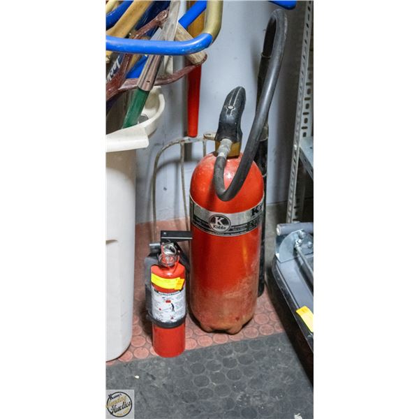 2 FIRE EXTINGUISHERS