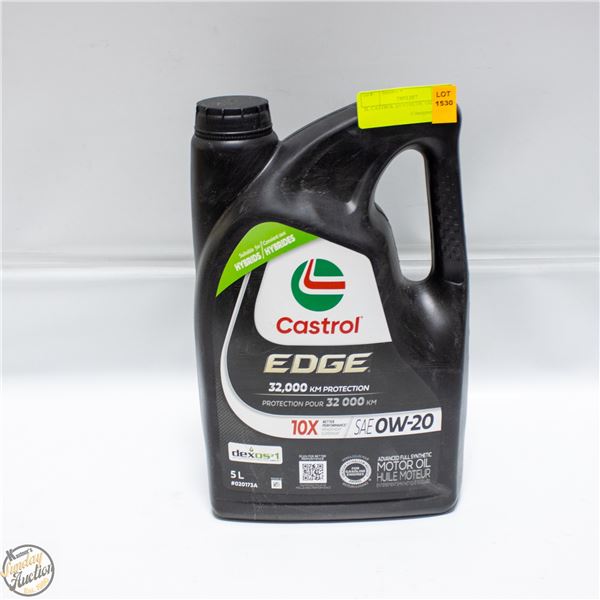 5L CASTROL SYNTHETIC OIL 0W20