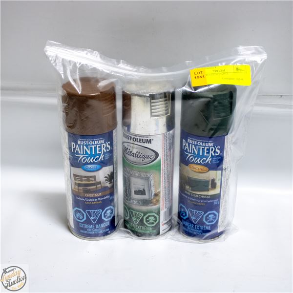 3PK RUSTOLEUM PAINT