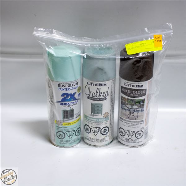 3PK RUSTOLEUM PAINT