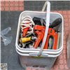 Image 1 : WHITE BUCKET FULL OF MISC HAND TOOLS