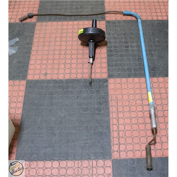 TWO PLUMBING SNAKES TO UNCLOG TOILETS