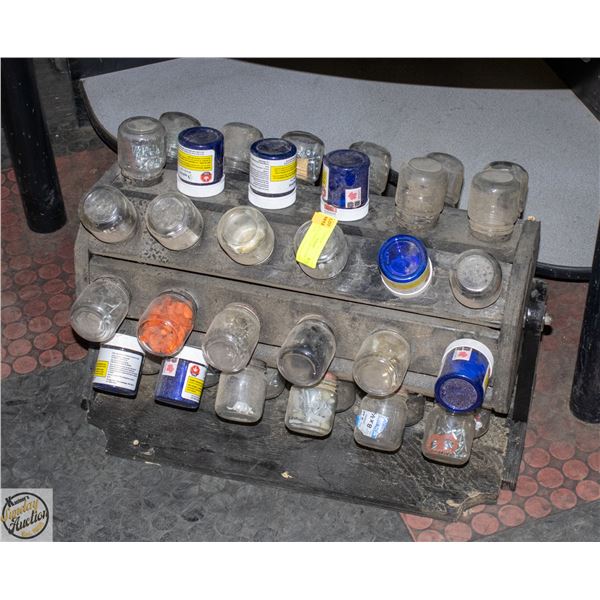 BLACK NUT BOLT ORGANIZER + CONTENTS