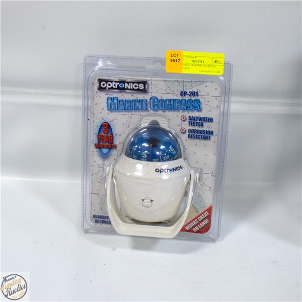 OPTRONICS MARINE COMPASS CP-201 NEW