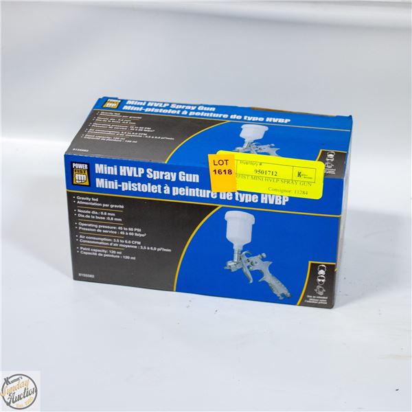 POWERFIST MINI HVLP SPRAY GUN IN BOX