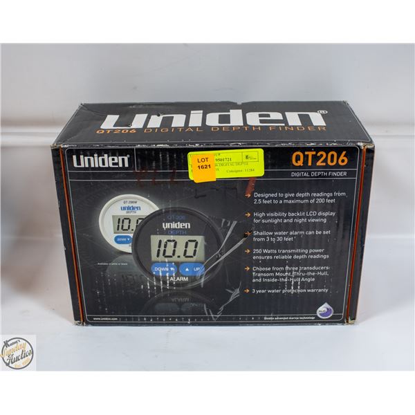 UNIDEN QT206 DIGITAL DEPTH FINDER IN BOX