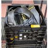 Image 1 : MILK CRATE WITH VARIOUS RATCHET STRAPS ETC