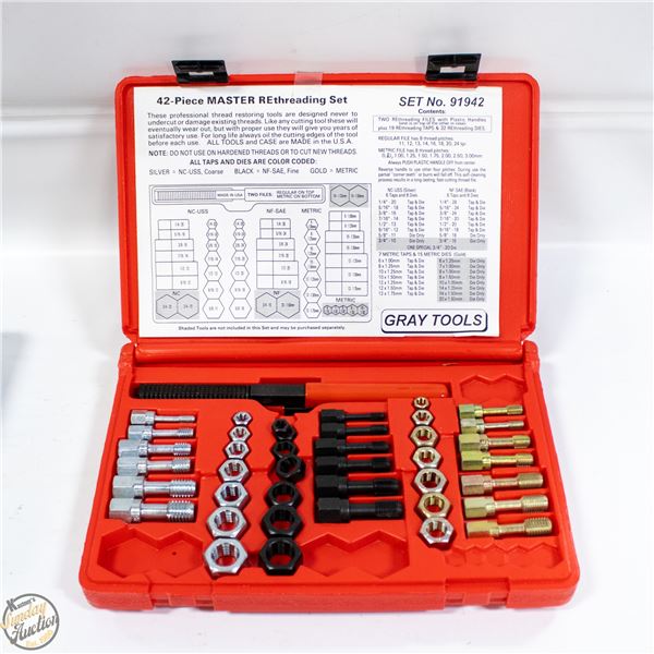 RETHREADING KIT IN RED CASE