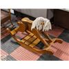 Image 1 : SOLID WOOD ROCKING HORSE 45 INCH L 26 INCH H