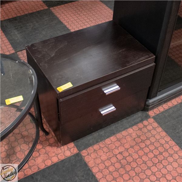 2 DRAWER NIGHT TABLE H-16.5" W-17" L-22"