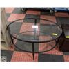 Image 1 : SOLID 2 TIER GLASS+WROUGHT IRON PATIO COFFEE
