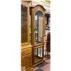 Image 1 : WOOD AND GLASS CURIO CABINET WITH LIGHT