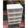 Image 1 : LARGE 4 DRAWER EXTRA WIDE STERELITE STORAGE BIN
