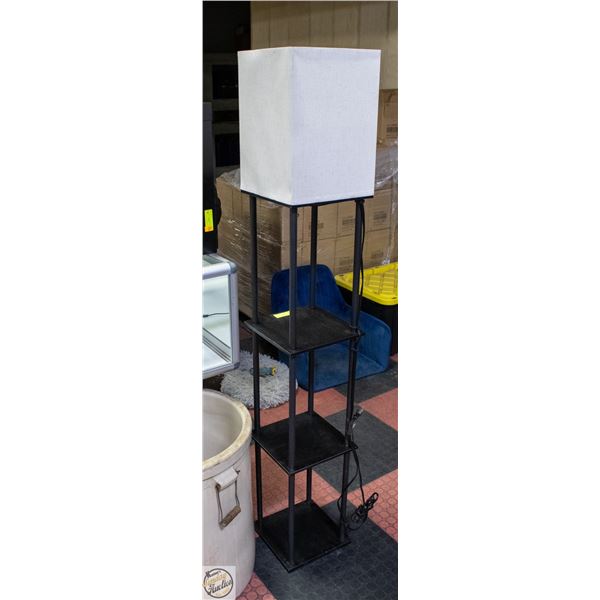 3 TIER LIVING ROOM SHELVING FLOOR LAMP H-62"