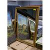 Image 1 : 36" X 46" ORNATE GOLD COLOUR FRAMED MIRROR