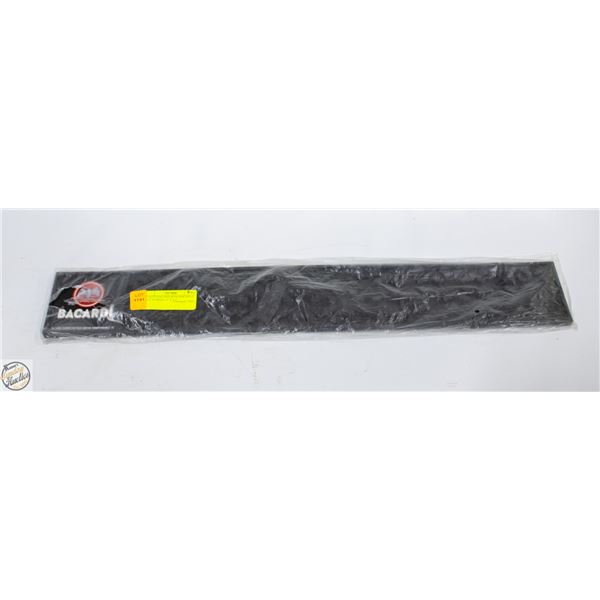 SEALED BACARDI RUM BAR SPILL MAT RUBBER 23" X 3.5"