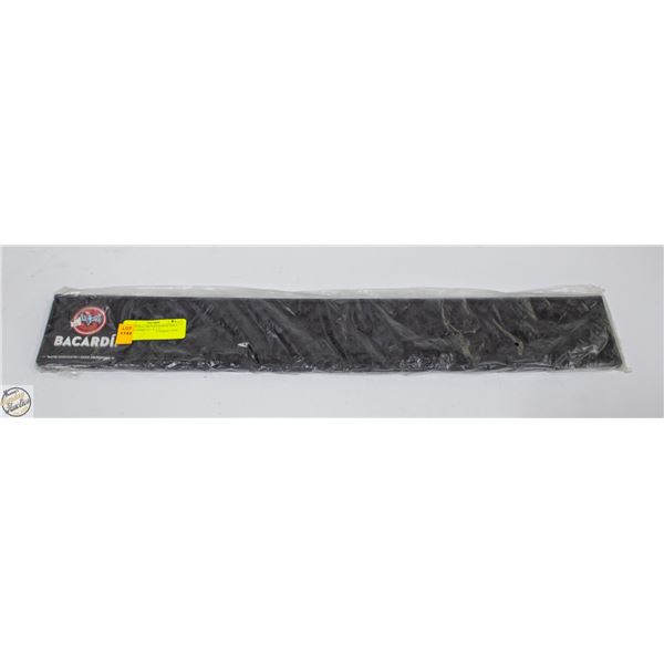 SEALED BACARDI RUM BAR SPILL MAT RUBBER 23" X 3.5"