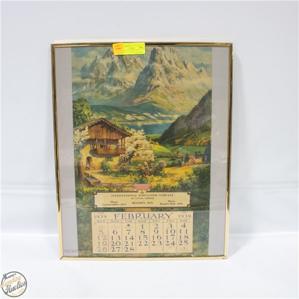 VINTAGE 1939 INTENTIONAL HARVESTER COMPANY CANADA