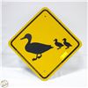 Image 1 : DUCKS CROSSING TIN SIGN DUCKS UNLIMITED CANADA 18"