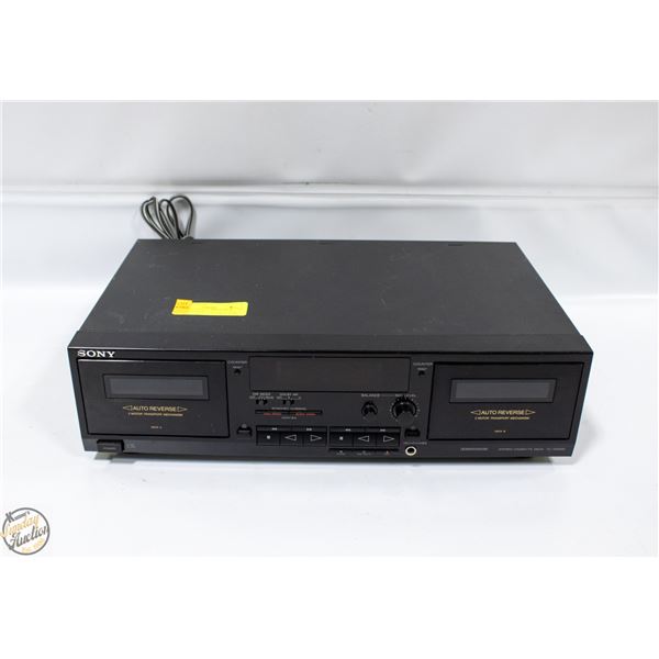 VINTAGE SONY TC-WR590 DUAL CASSETTE DECK