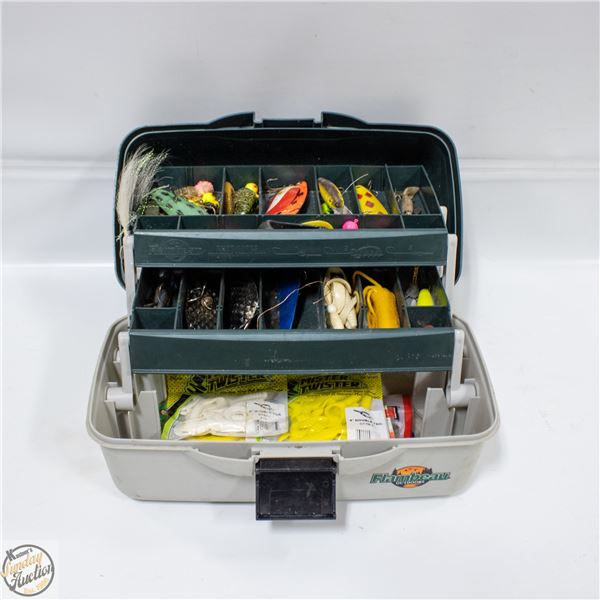 FISHING TACKLE BOX, FULL OF FISHING TACKLE