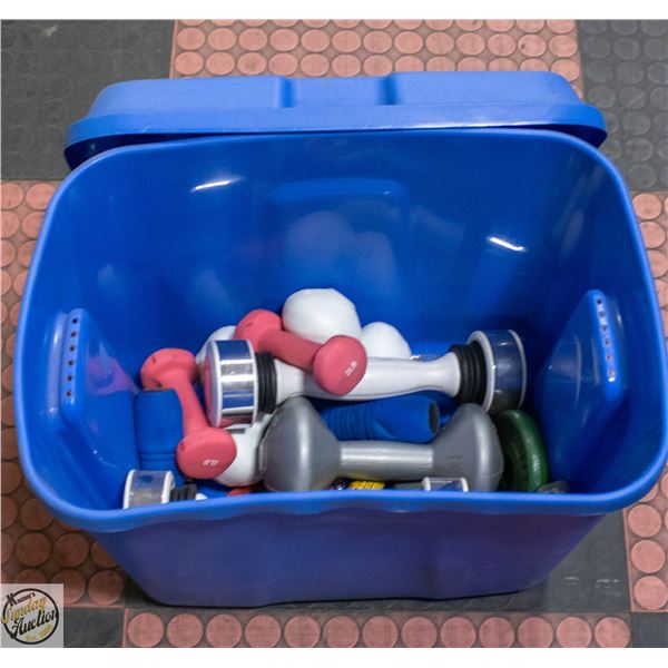 BIN OF WEIGHTS