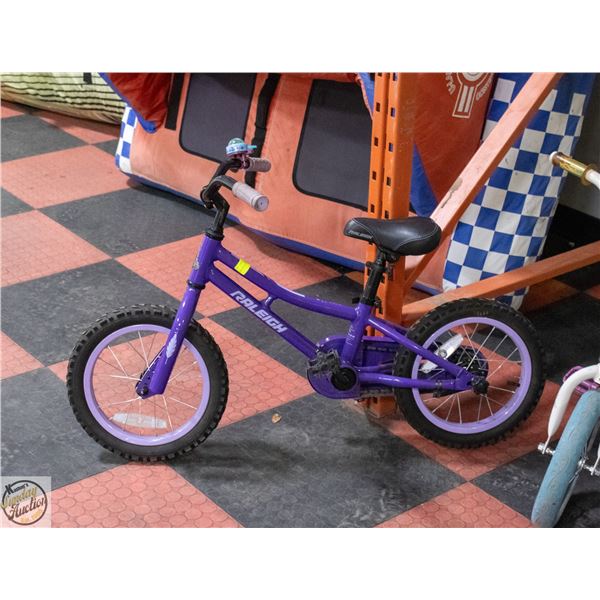 RALEIGH 14" VIOLET COLOUR BIKE