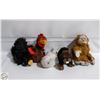 Image 1 : 5 NEW OLD STOCK WEBKINS STUFFIES WITH ONLINE CODES