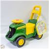 Image 1 : JOHN DEERE RIDE-ON W/LAPTOP, INTERACTIVE ANIMALS