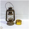Image 1 : BEACON KEROSENE LAMP, MADE IN CANADA + GOLD TIN