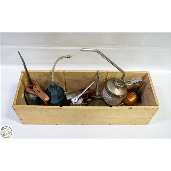 COLLECTION OF VINTAGE OIL CANS
