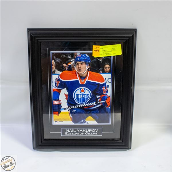 OILERS YAKUPOV NHL 8X10 FRAMED PICTURE-ESTATE