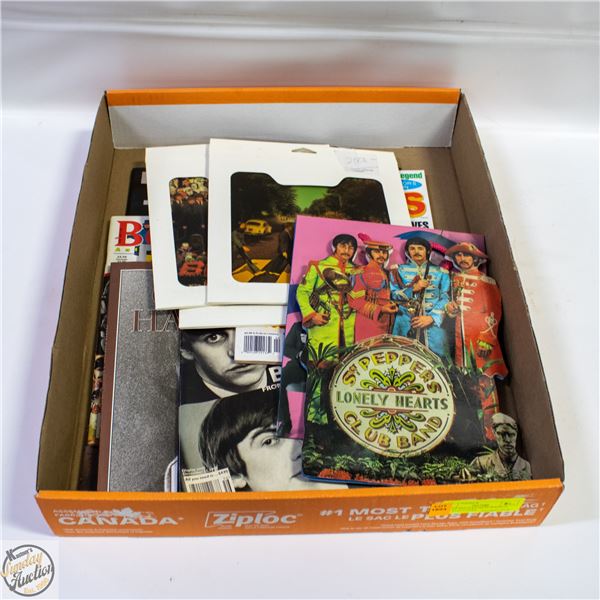 LOT OF BEETLES MEMORABILIA AND MAGAZINES