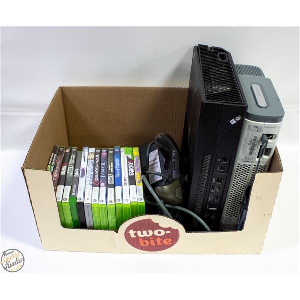 LOT OF XBOX WITH GAMES